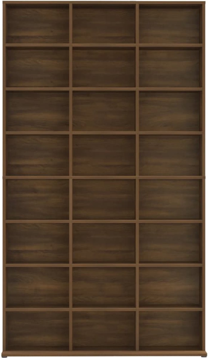 Vidaxl Cd-kast 102x23x177,5 Cm Bewerkt Houteikenkleurig - Bruin