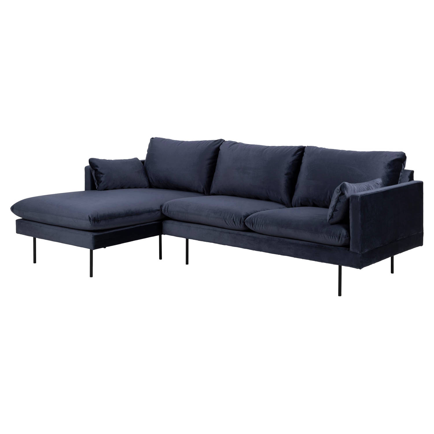 Sunny Bank 2 Personen Met Chaise Longue, Naar Links Gericht Donker. - Blauw