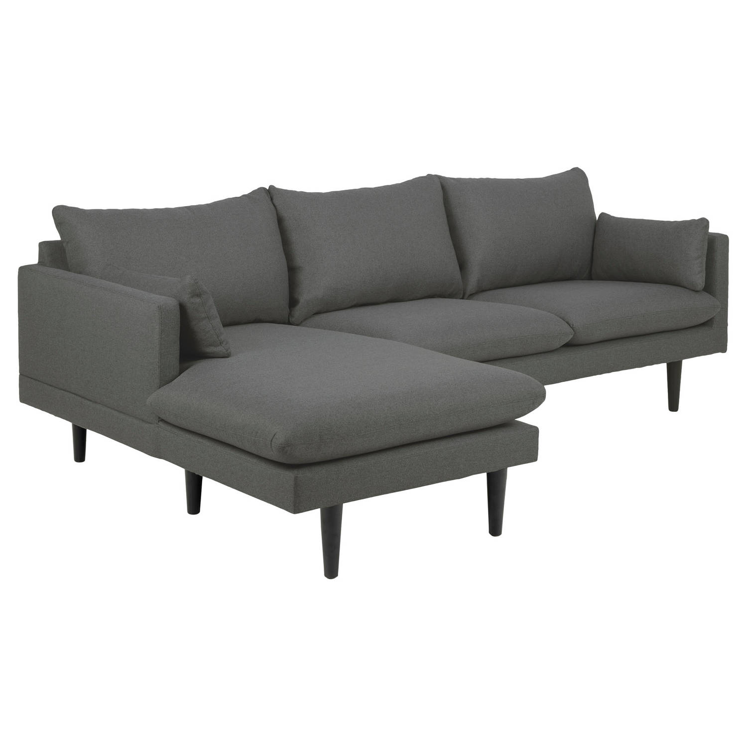 Sunny Bank 2 Personen Met Chaise Longue, Naar Links Gericht Donker. - Grijs