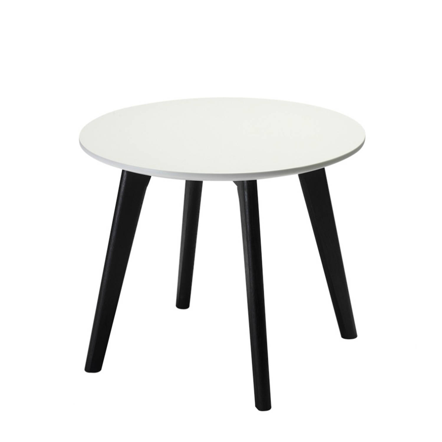 Livie Salontafel Rond 48 Cm Zwart/wit.