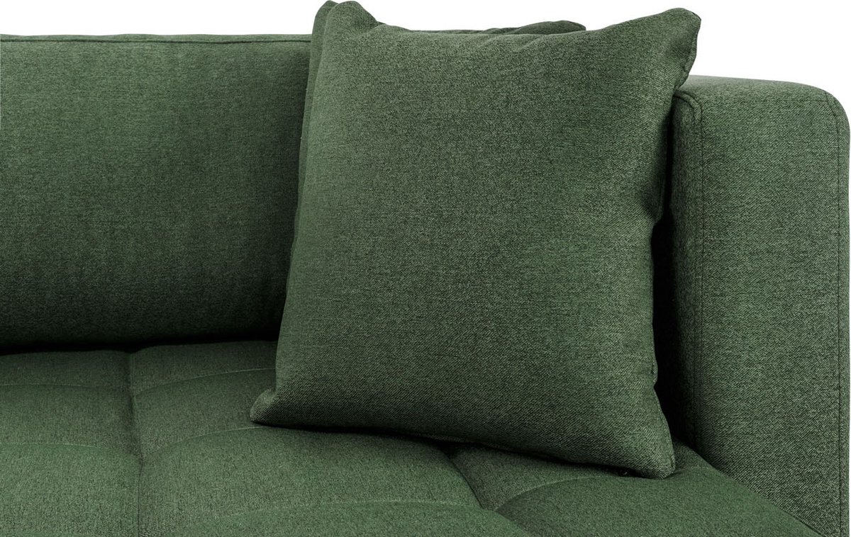 Cali Bank Met Chaise Longue Rechts Of Links Gedraaid Met 4 Kussens. - Groen