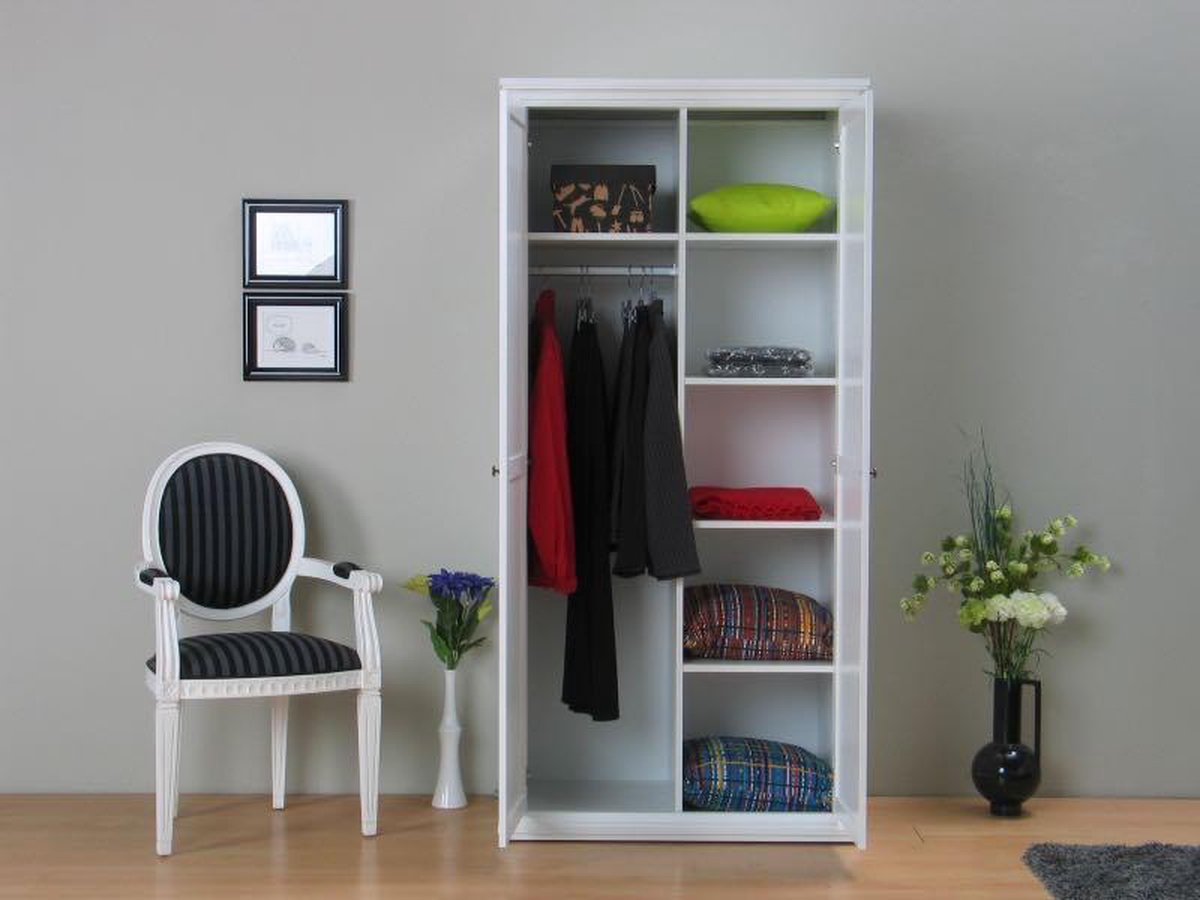 Kledingkast Wit 2deurs Venetië.