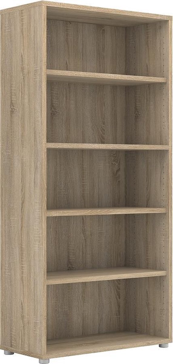 Prisme Kast 4 Planken Eiken Decor. - Geel