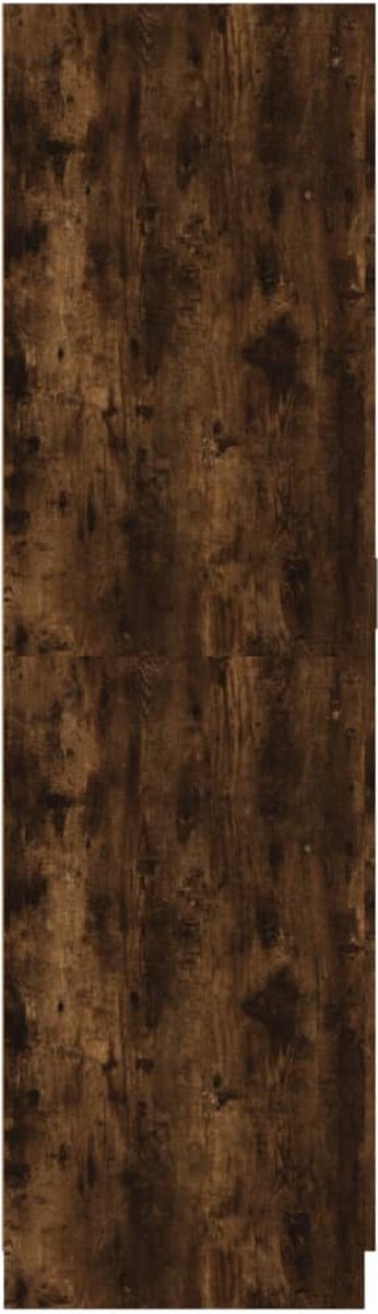 Vidaxl Kledingkast 80x52x180 Cm Bewerkt Hout Gerookt Eikenkleurig - Bruin