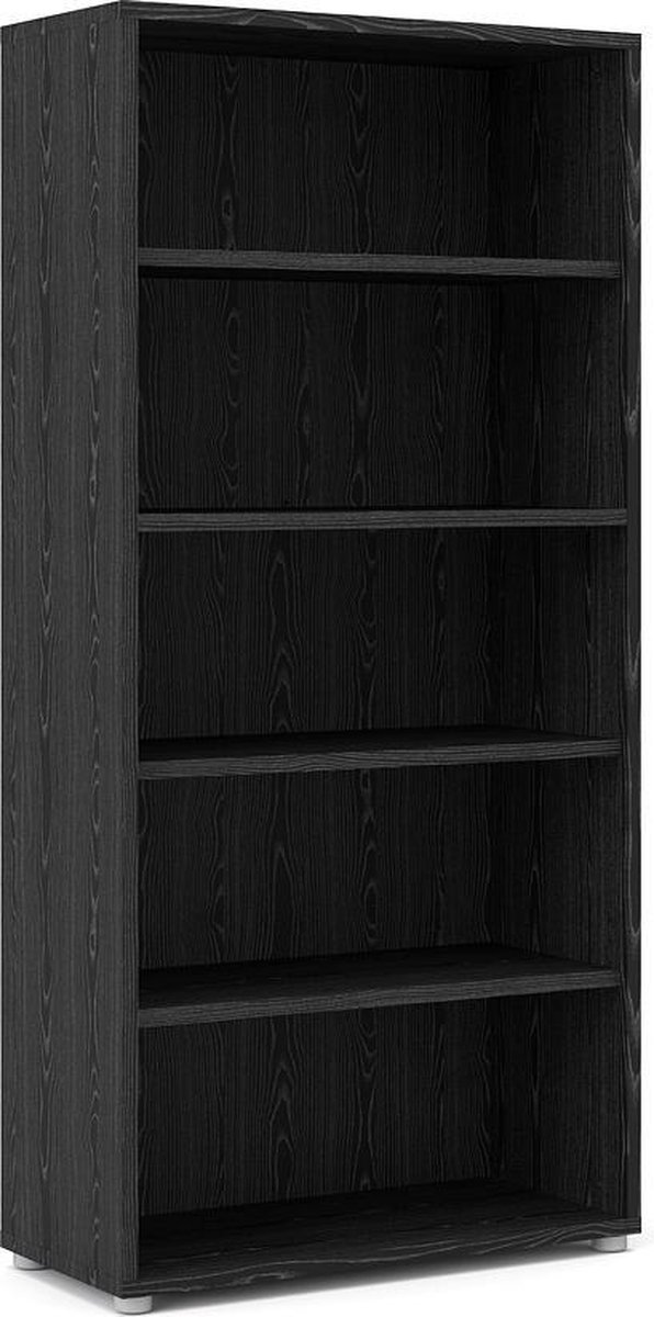 Prisme Kast 4 Planken Decor. - Zwart