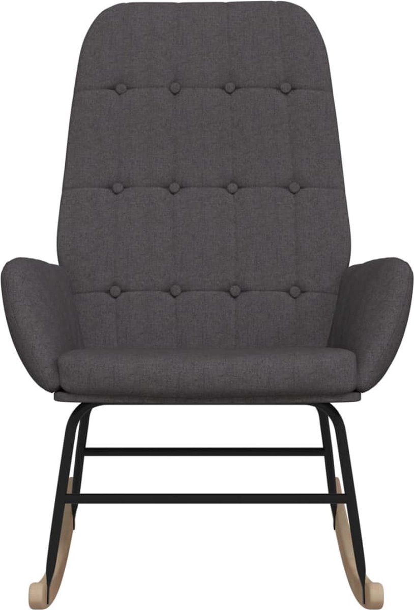 Vidaxl Schommelstoel Stof Donker - Grijs