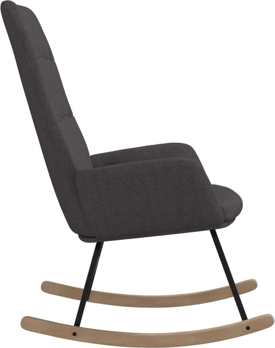 Vidaxl Schommelstoel Stof Donker - Grijs