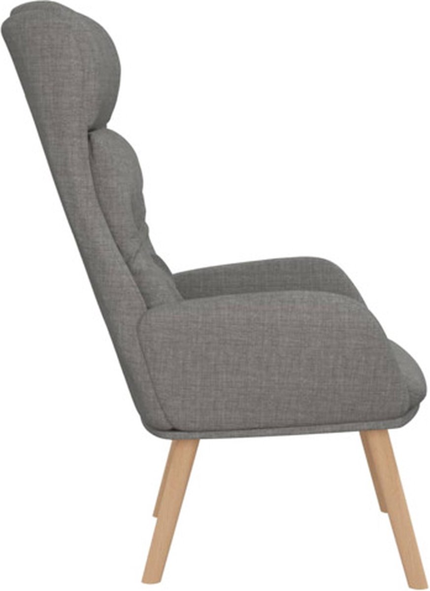 Vidaxl Relaxstoel Stof Licht - Grijs