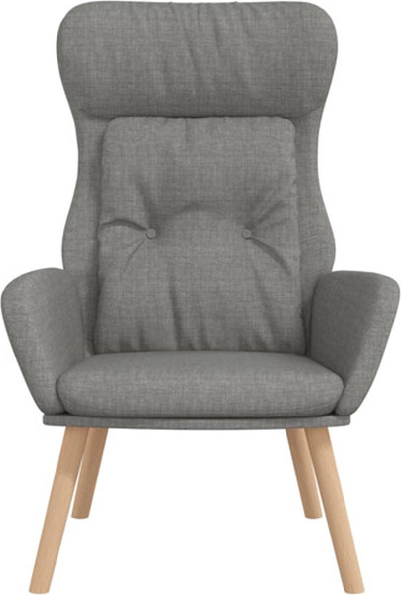 Vidaxl Relaxstoel Stof Licht - Grijs
