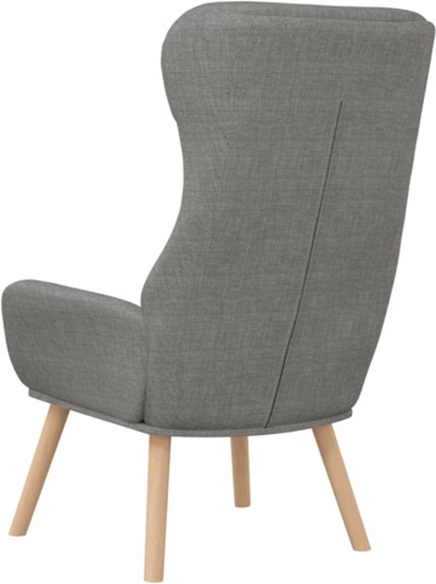Vidaxl Relaxstoel Stof Licht - Grijs