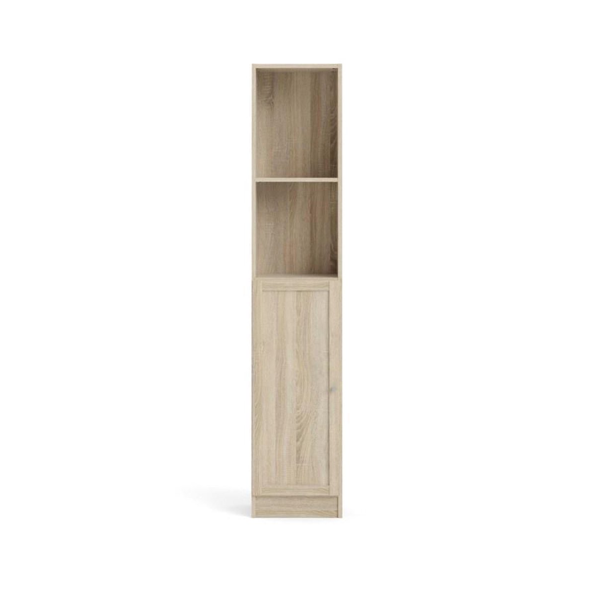 Base Wandkast 1 Plank En 1 Deur Eiken Structuur Decor . - Geel
