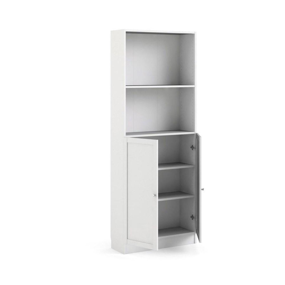 Base Wandkast 1 Plank En 2 Deuren Wit.