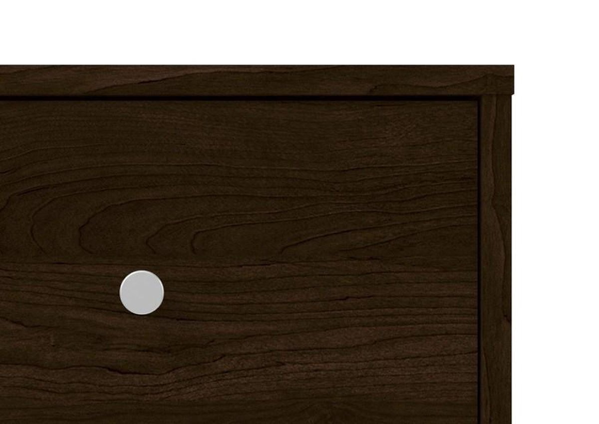 Maria Nachtkastje 1 Lade En 1 Vak Koffiekleurig. - Bruin