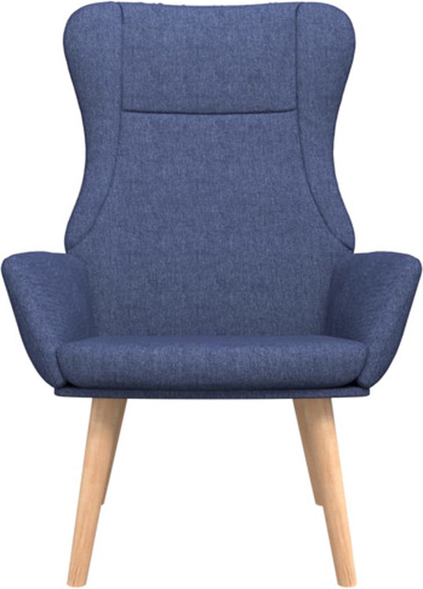 Vidaxl Relaxstoel Stof - Blauw