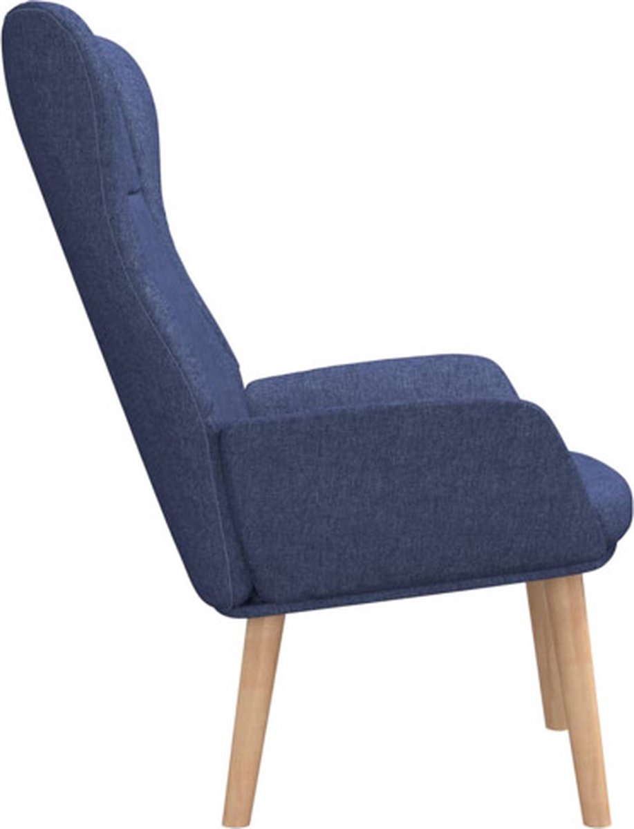 Vidaxl Relaxstoel Stof - Blauw