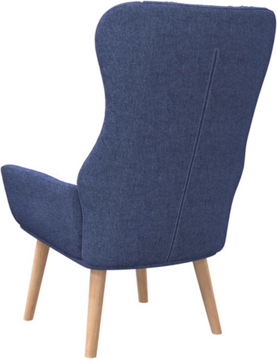 Vidaxl Relaxstoel Stof - Blauw