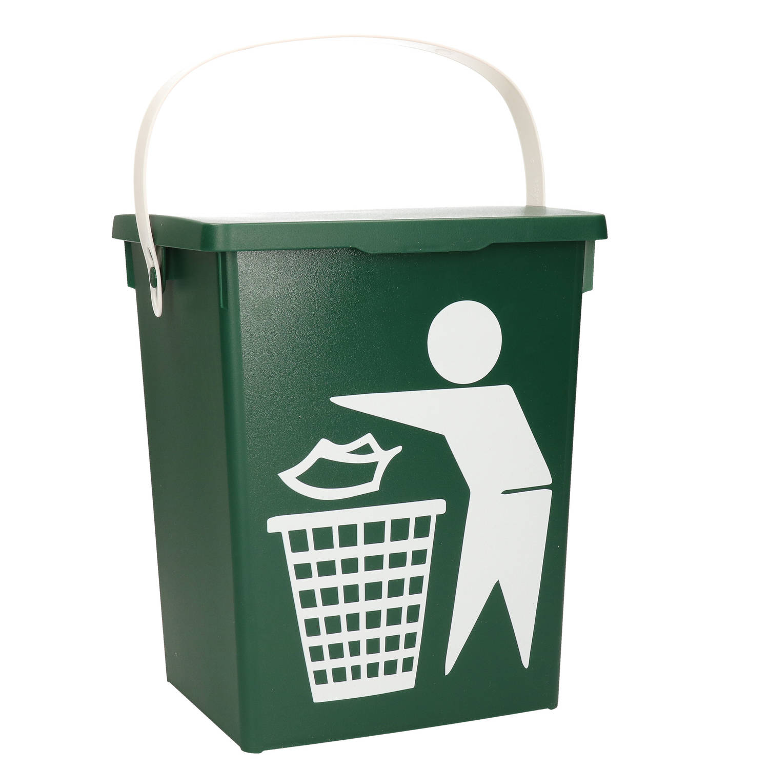Afsluitbare Vuilnisbak/afvalbak Voor Gft/organisch Afval 5 Liter - Prullenbakken - Groen