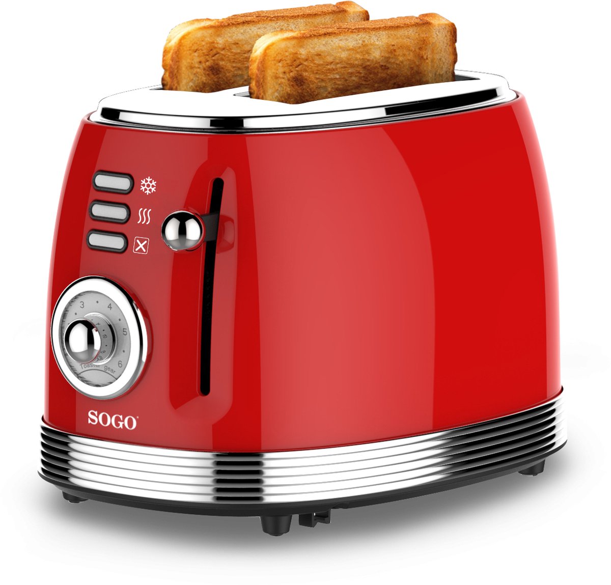 Sogo - 5460 - Retro Brooster - 2 Sleuven - Rood