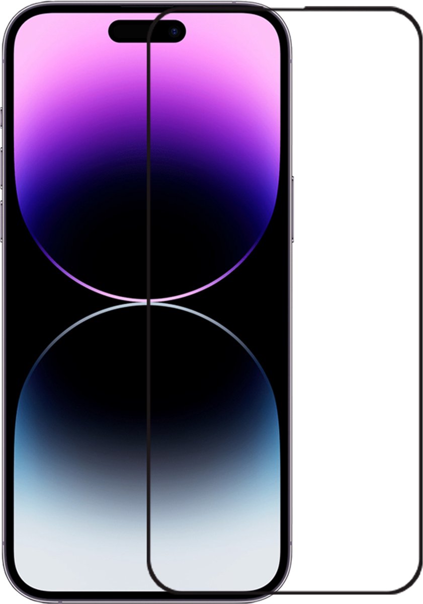 Kratoshield Iphone 14 Pro Max Screenprotector - Glass - Full Cover 2.5d - Black