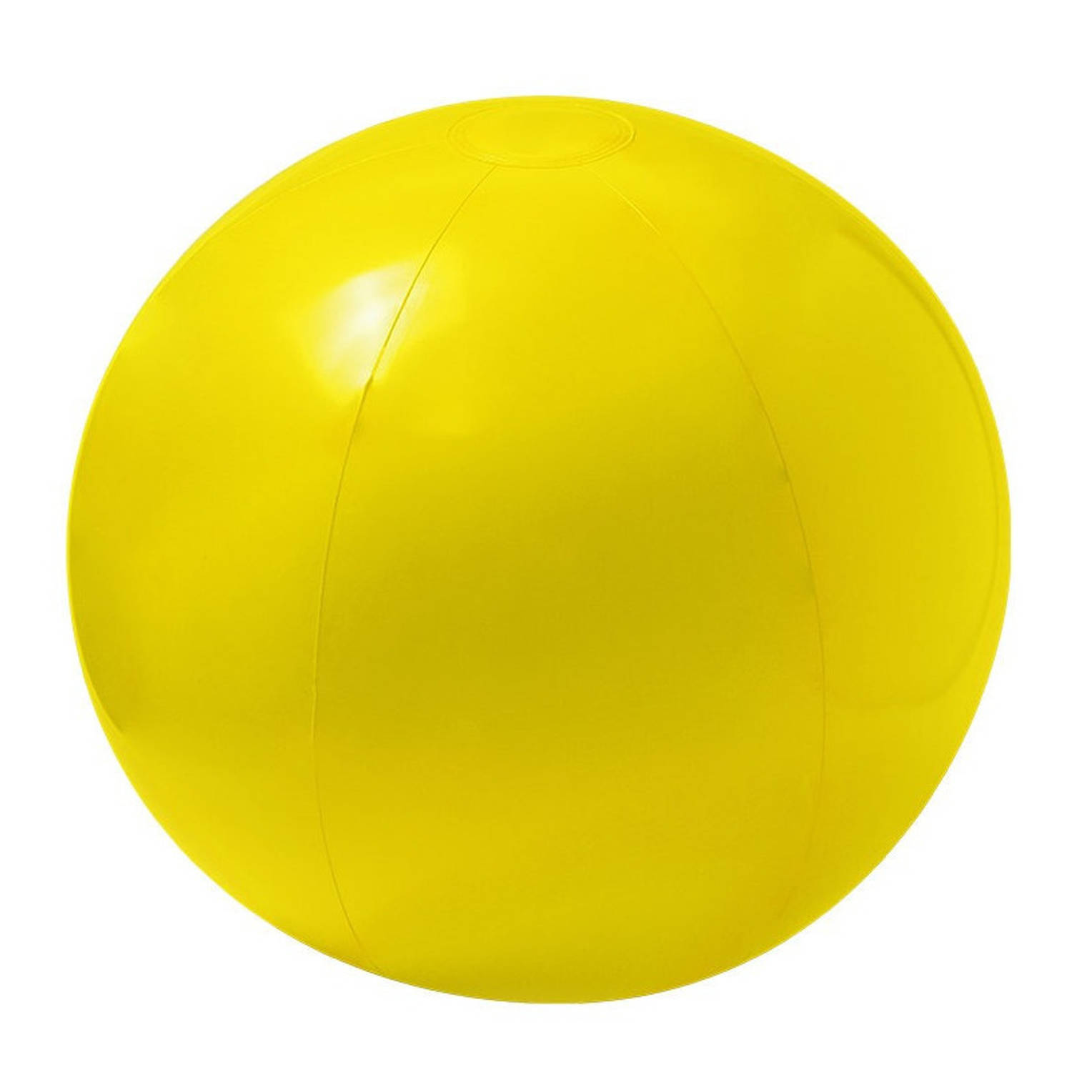 Opblaasbare Strandbal Extra Groot Plastic 40 Cm - Strandballen - Geel