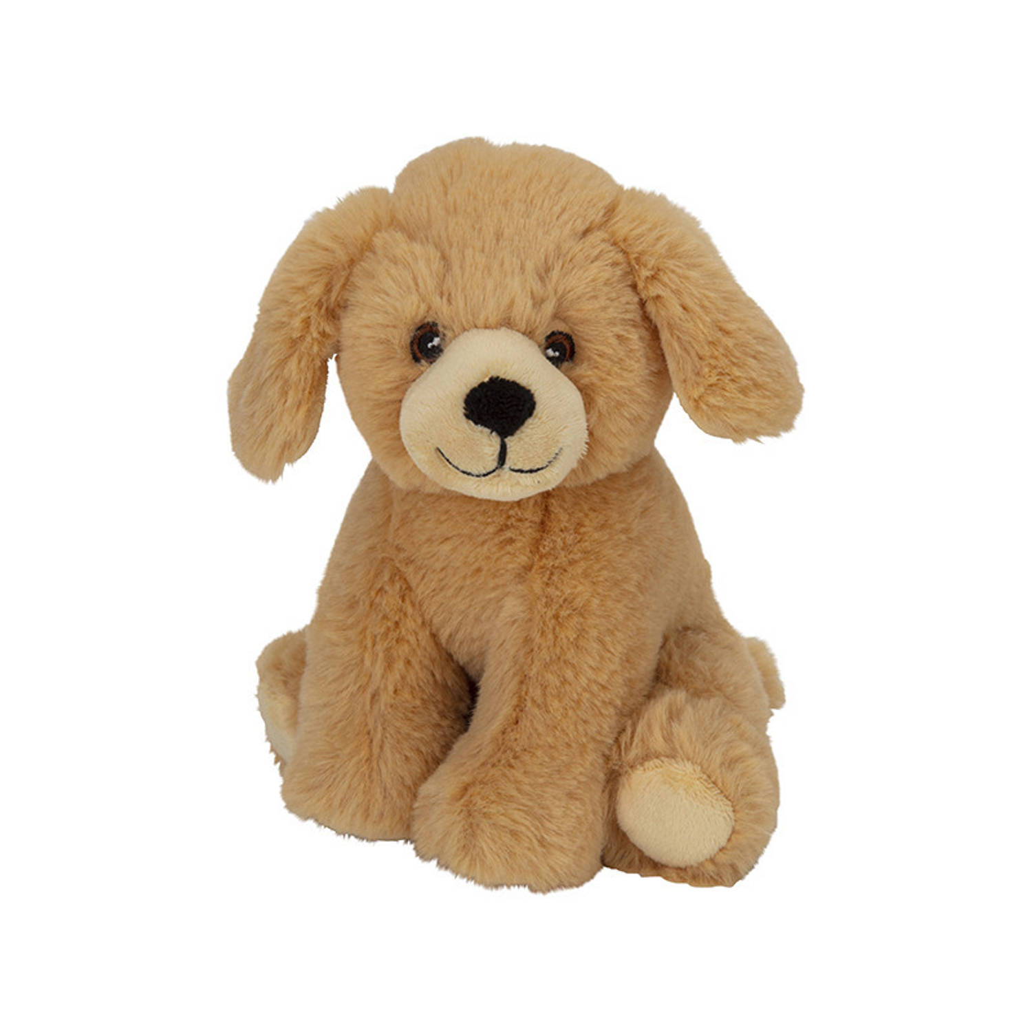 Pluche Dieren Knuffels Golden Retriever Hond Van 17 Cm - Knuffel Huisdieren