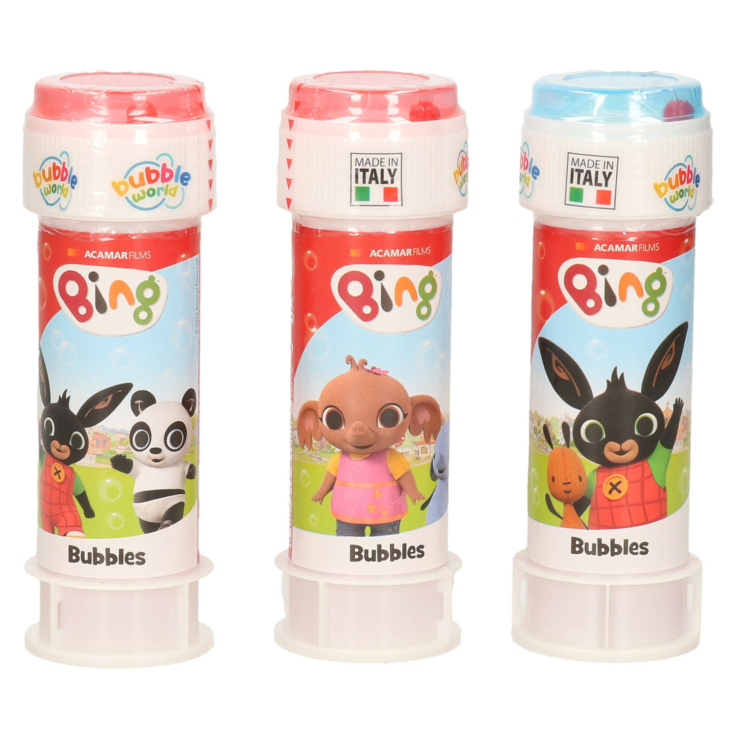 3x Bing Konijn Bellenblaas Flesjes Met Bal Spelletje In Dop 60 Ml Voor Kinderen - Bellenblaas