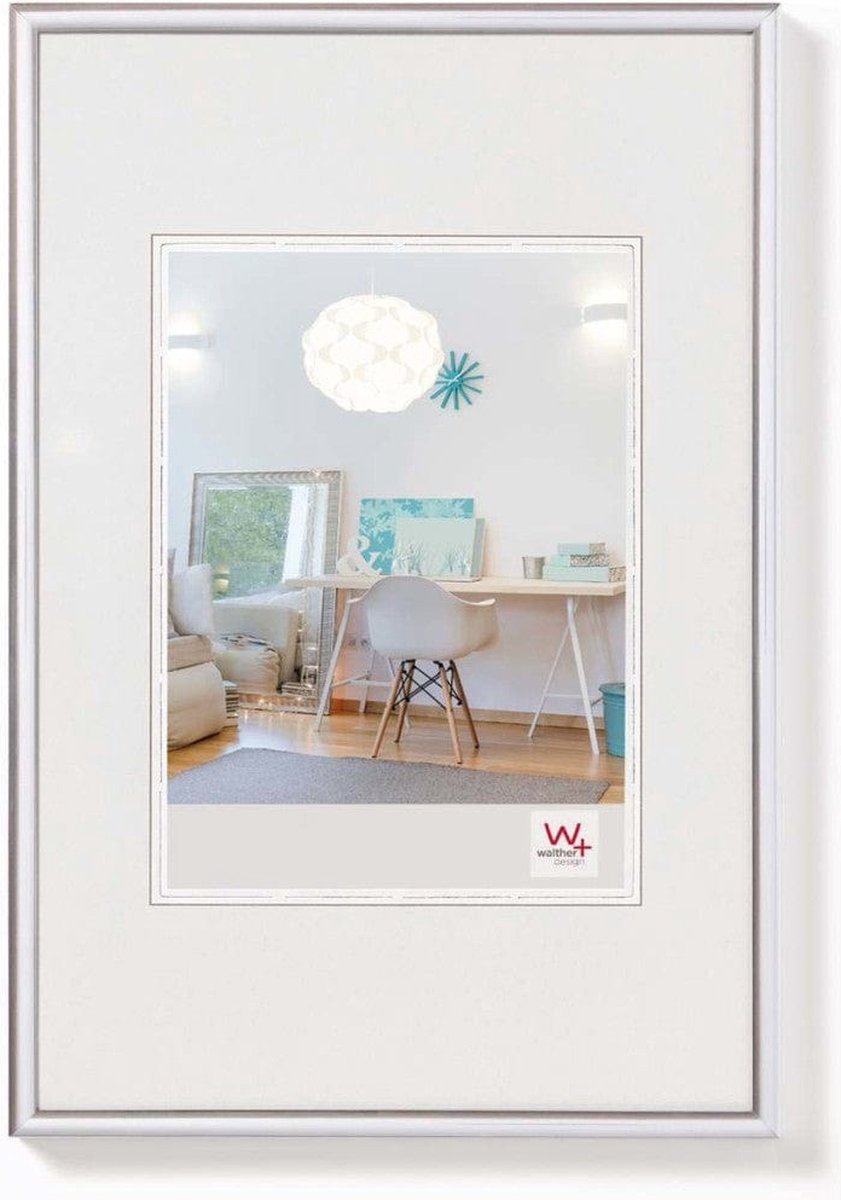 Walther Design New Lifestyle Kunststof Fotolijst 10x15cm Zilver