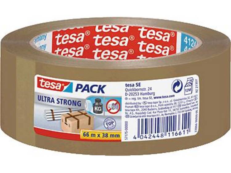 Tesa 57175-00000-01 Pakband pack Ultra Strong (l x b) 66 m x 38 mm 66 m - Bruin