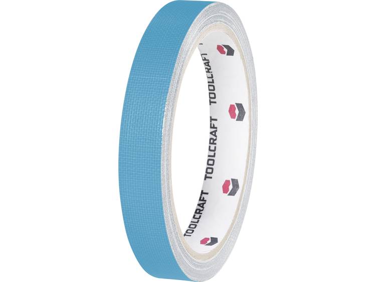 TOOLCRAFT HEB15L10BC HEB15L10BC Textieltape HEB15L10BC (l x b) 10 m x 15 mm 10 m - Blauw