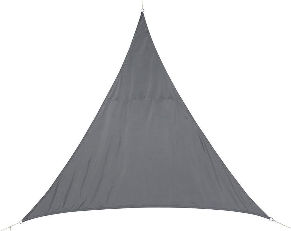 Polyester Schaduwdoek/zonnescherm Curacao Driehoek 2 X 2 X 2 Meter - Schaduwdoeken - Grijs