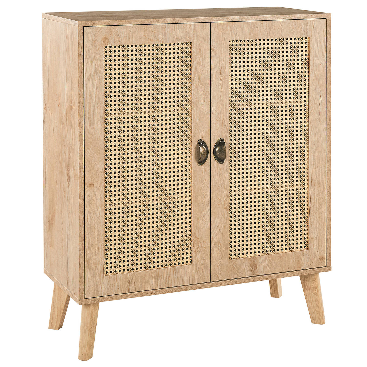 Beliani Parton - Sideboard-lichte Houtkleur-mdf - Bruin