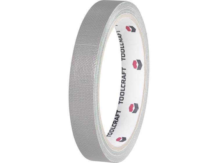 TOOLCRAFT HEB15L10AC HEB15L10AC Textieltape HEB15L10AC (l x b) 10 m x 15 mm 10 m - Grijs