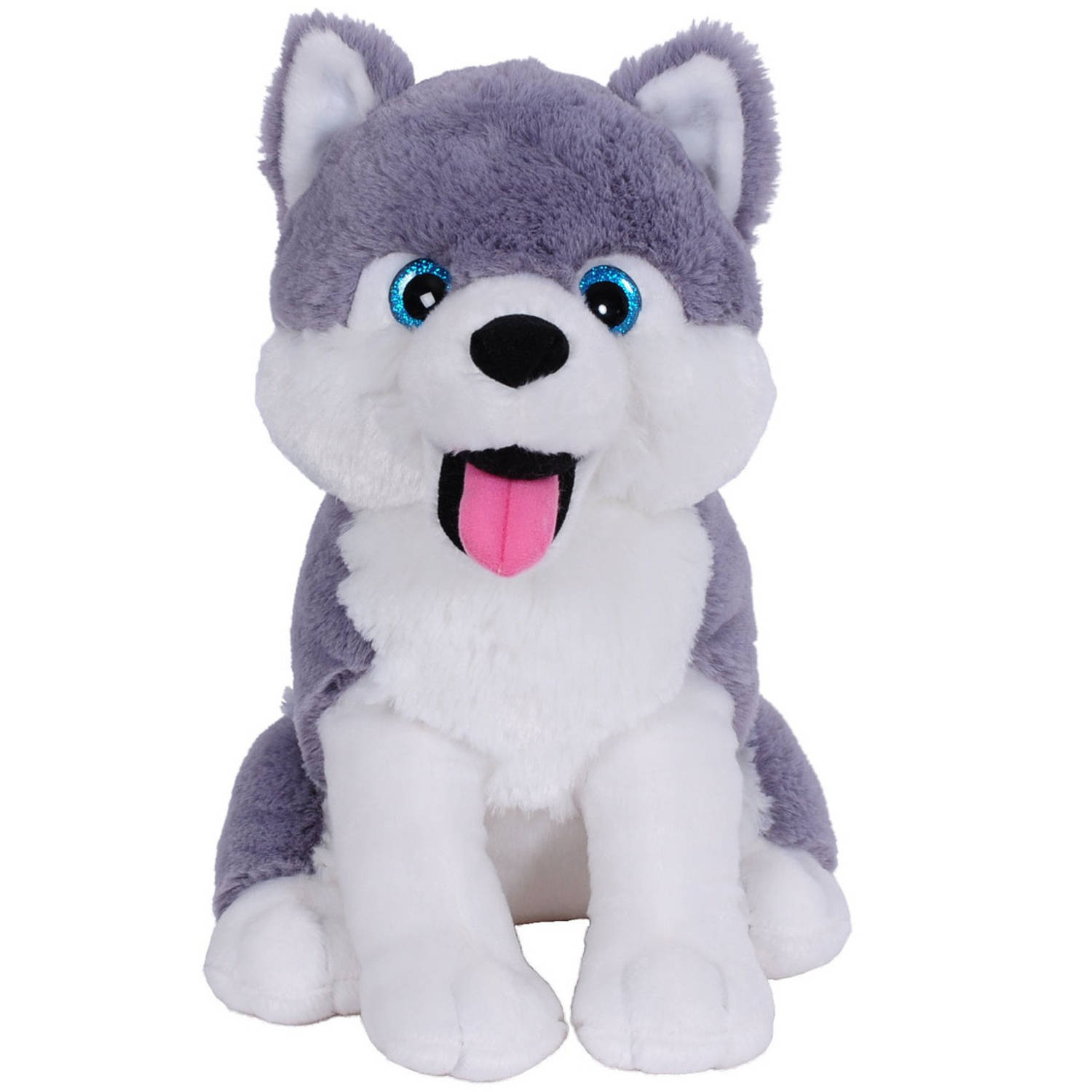 Pluche Speelgoed Knuffeldier Husky Van 33 Cm - Knuffel Huisdieren