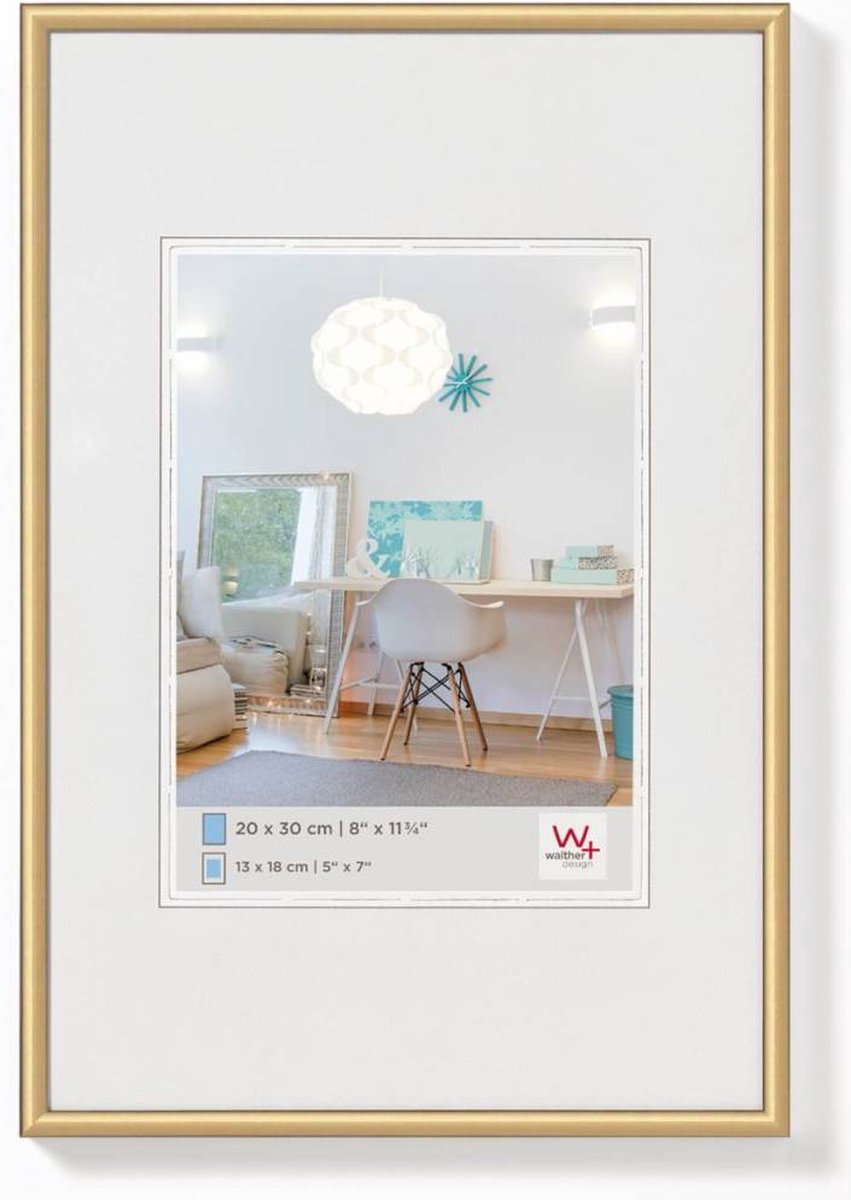 Walther Design New Lifestyle Kunststof Fotolijst 20x30cm Goud