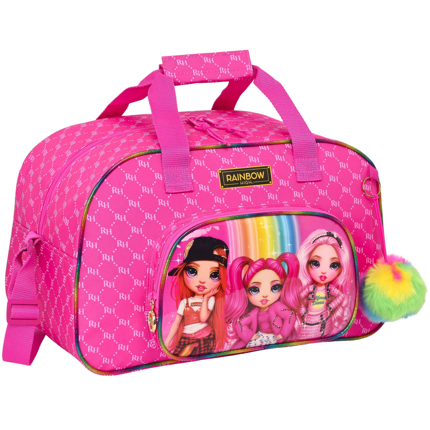 Rainbow High Sporttas, Pink - 40 X 24 X 23 Cm - Polyester - Roze