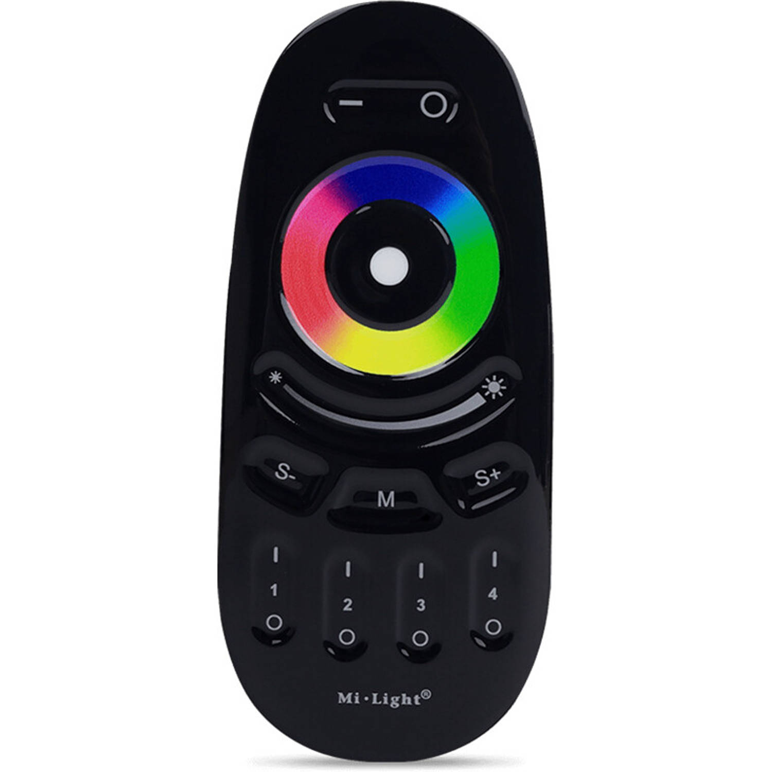 Mi-light Miboxer - Smart Touch Afstandsbediening - Rgb+cct - 4 Zone - Mat - Zwart