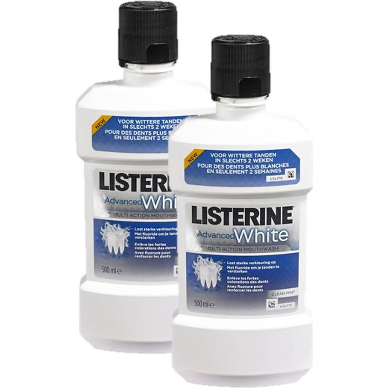 Listerine Advanced White - Mondwater / Mondspoeling - 2x 500ml