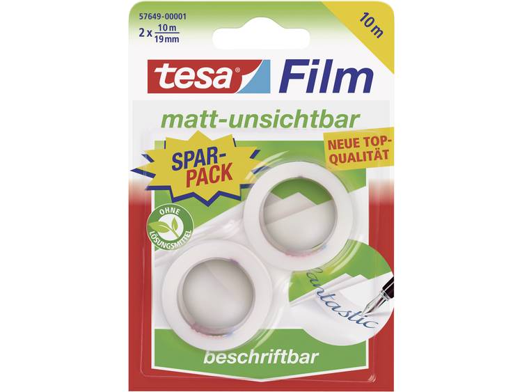 Tesa 57649 57649-01-00 film film Transparant (l x b) 10 m x 19 mm 2 stuk(s)