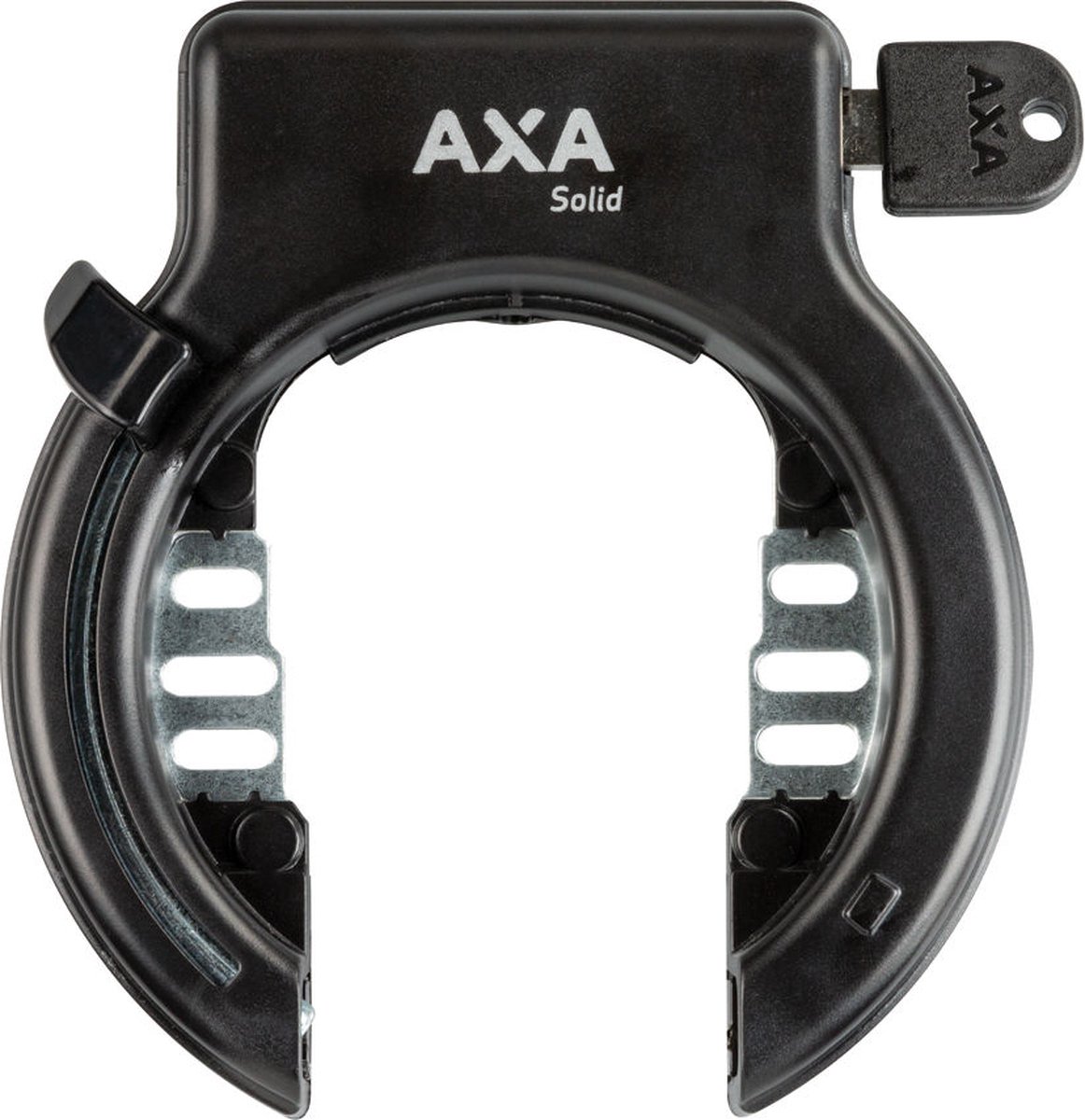 AXA Ringslot Solid Retractable - Zwart