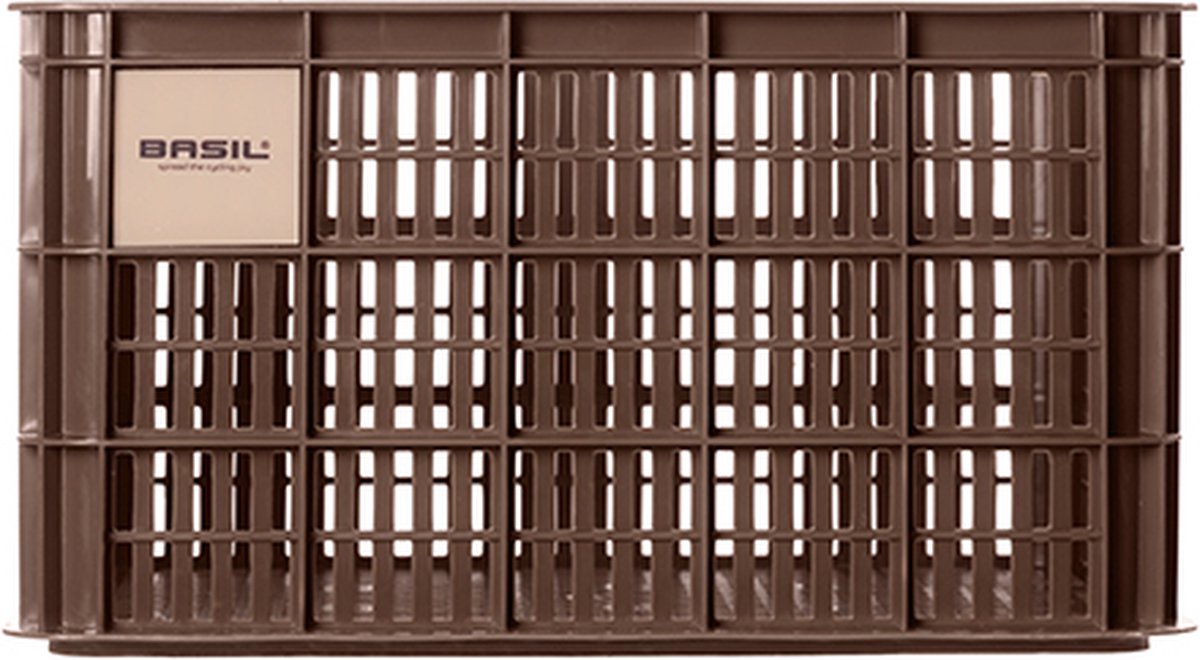 Basil Fietskrat L - Groot - 40 Liter - Bruin