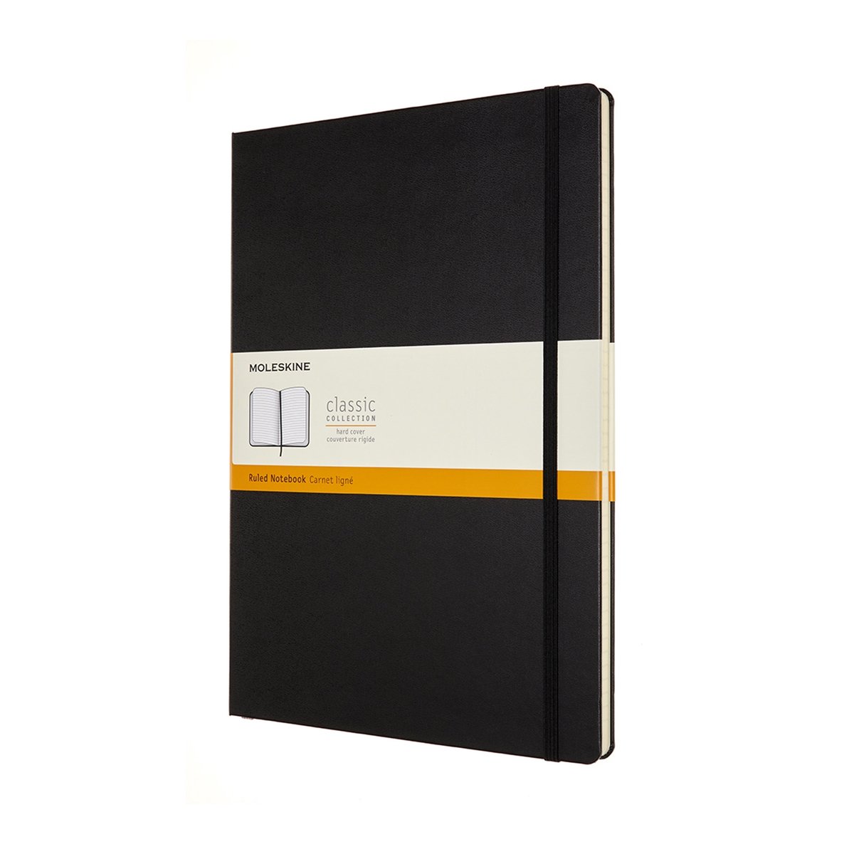 Moleskine Notitieboek, Ft A4, Gelijnd, Harde Cover, 192 Blad, Zwart