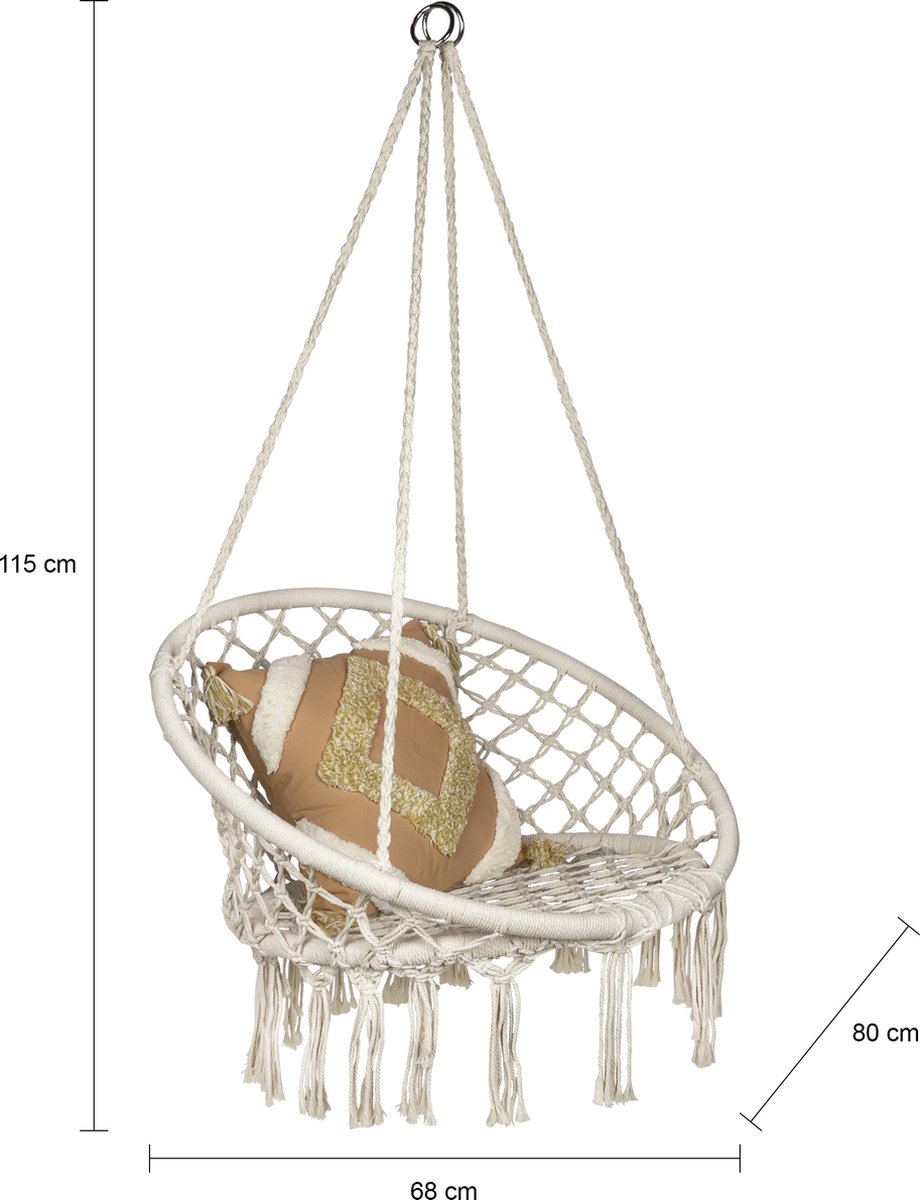 Quvio Hangstoel - Wit