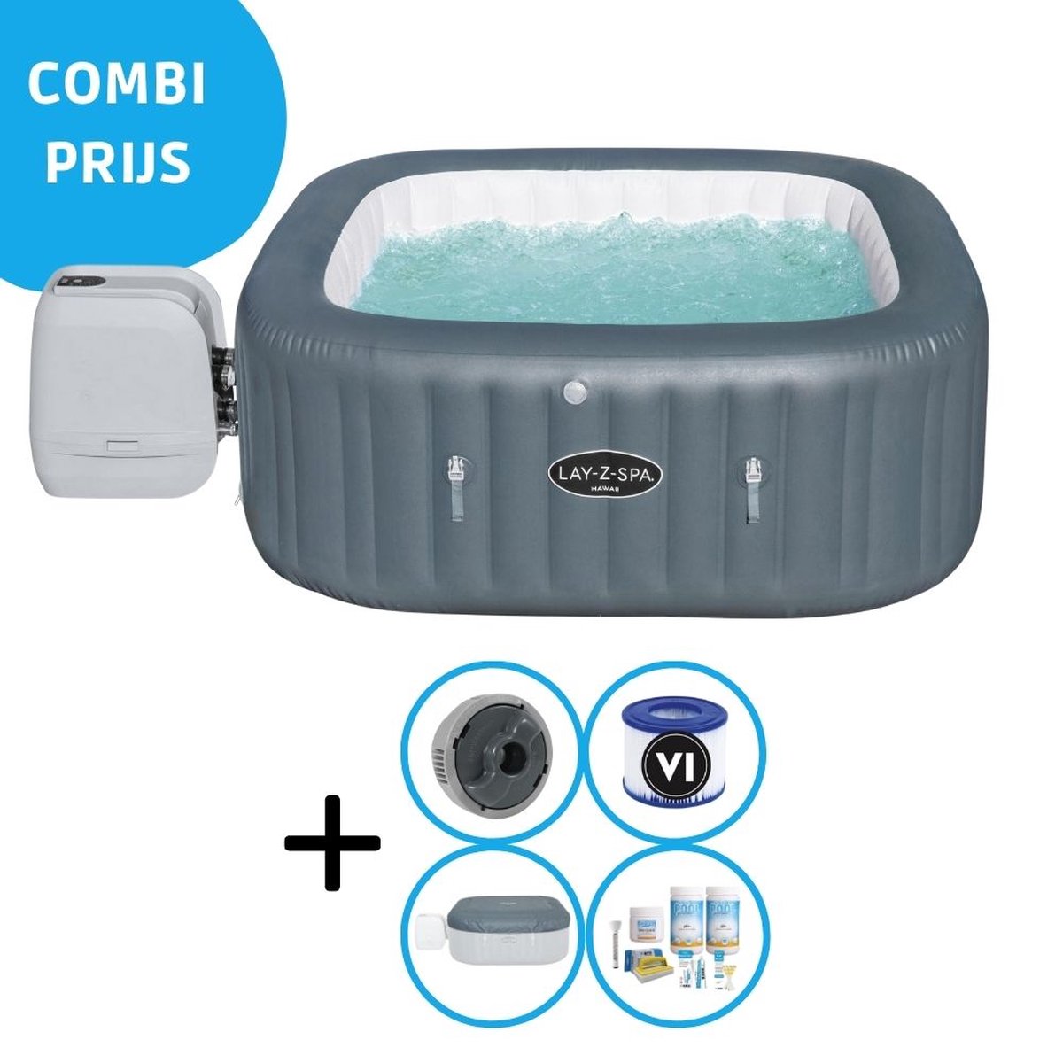 Bestway - Jacuzzi - Lay-z-spa - Hawaii Hydrojet Pro - Inclusief Onderhoudspakket