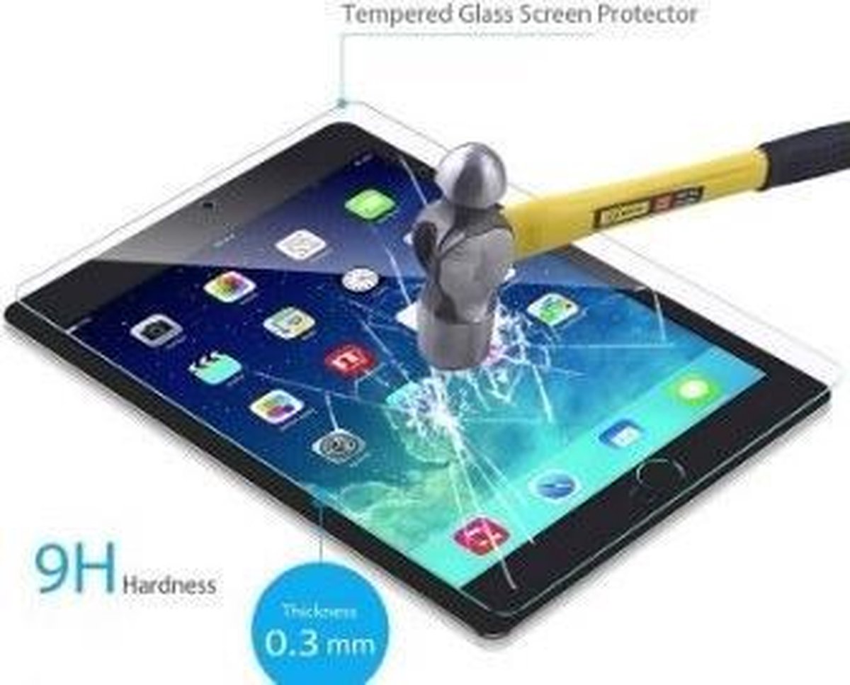 Hem Apple Ipad Air 4 (2020) - Ipad 10.9 Inch - Glasplaatje / Screenprotector / Tempered Glass - Zwart