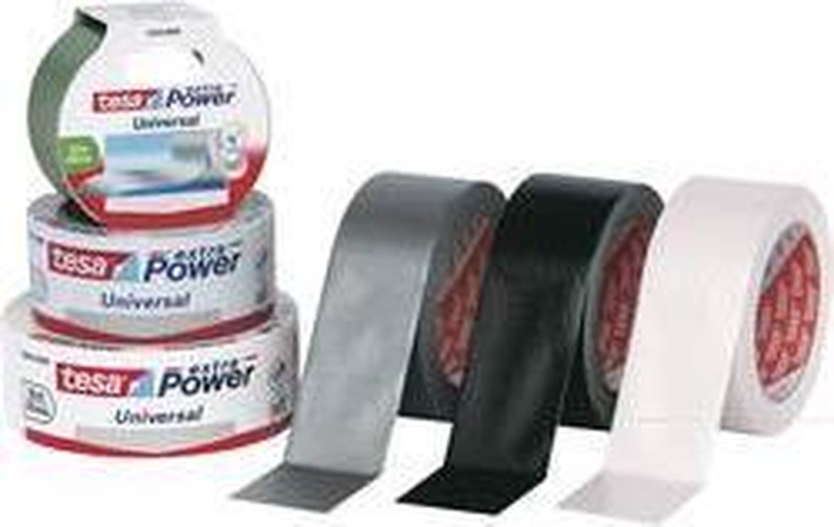 Tesa 56388-00001-04 56388-00001-04 Textieltape Extra Power (l x b) 25 m x 50 mm 25 m - Zwart