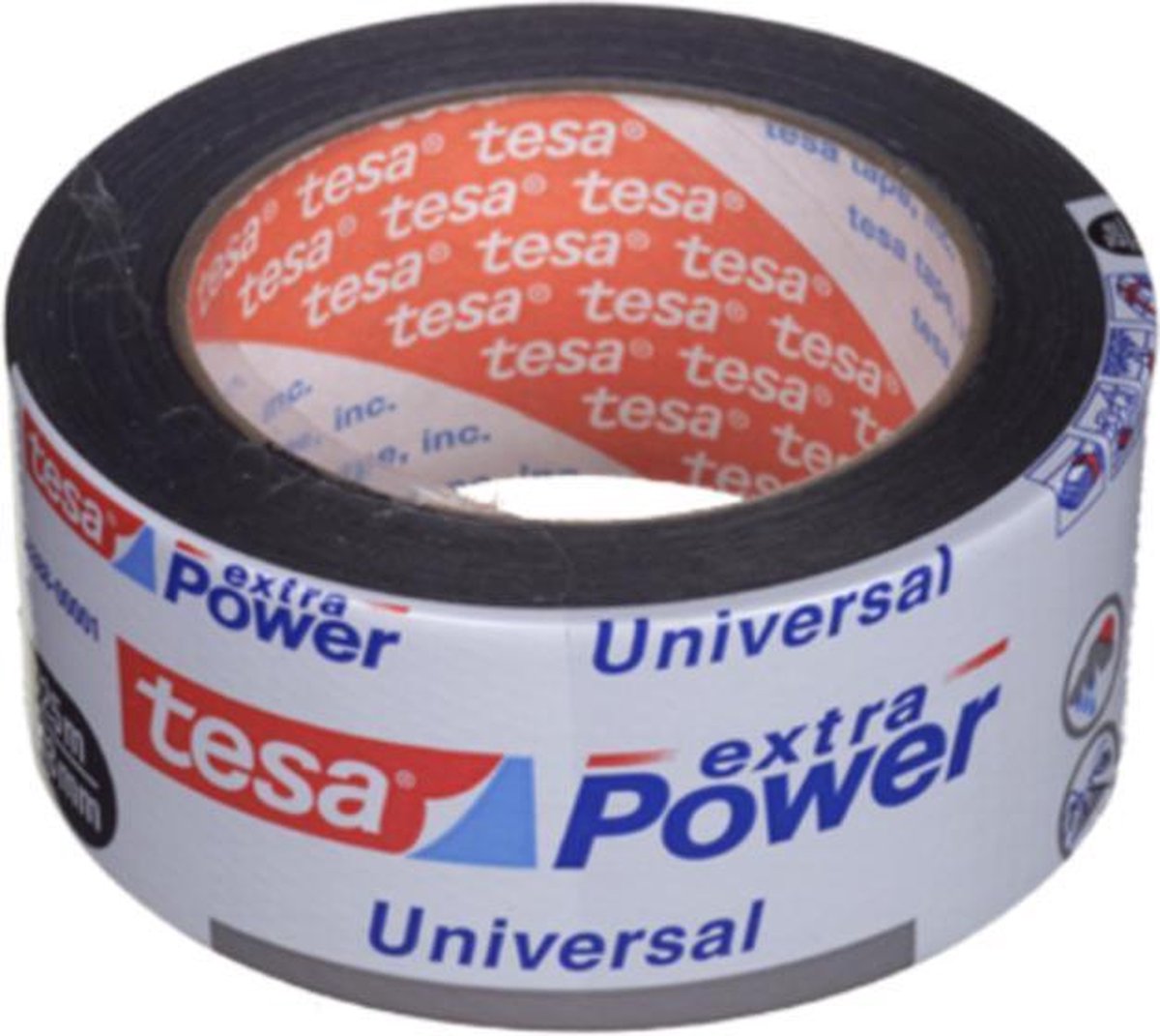 Tesa 56388-00001-04 56388-00001-04 Textieltape Extra Power (l x b) 25 m x 50 mm 25 m - Zwart