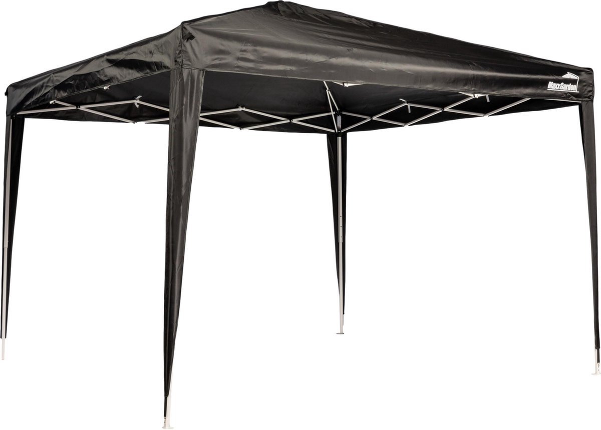 MaxxGarden Easy-up Partytent - 300 X 300 X 250 Cm - Opvouwbaar - Zwart