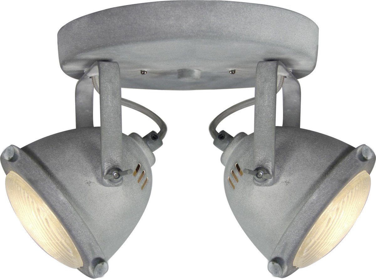 Brilliant Leuchten Plafondlamp Carmen - Richtbaar - Led - 4w - Beton - Grijs