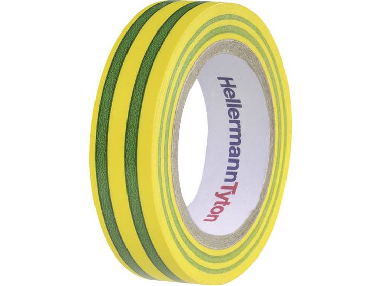 HellermannTyton HelaTape Flex 15 710-00106 Isolatietape HelaTape Flex 15, Geel (l x b) 10 m x 15 mm 10 m - Groen