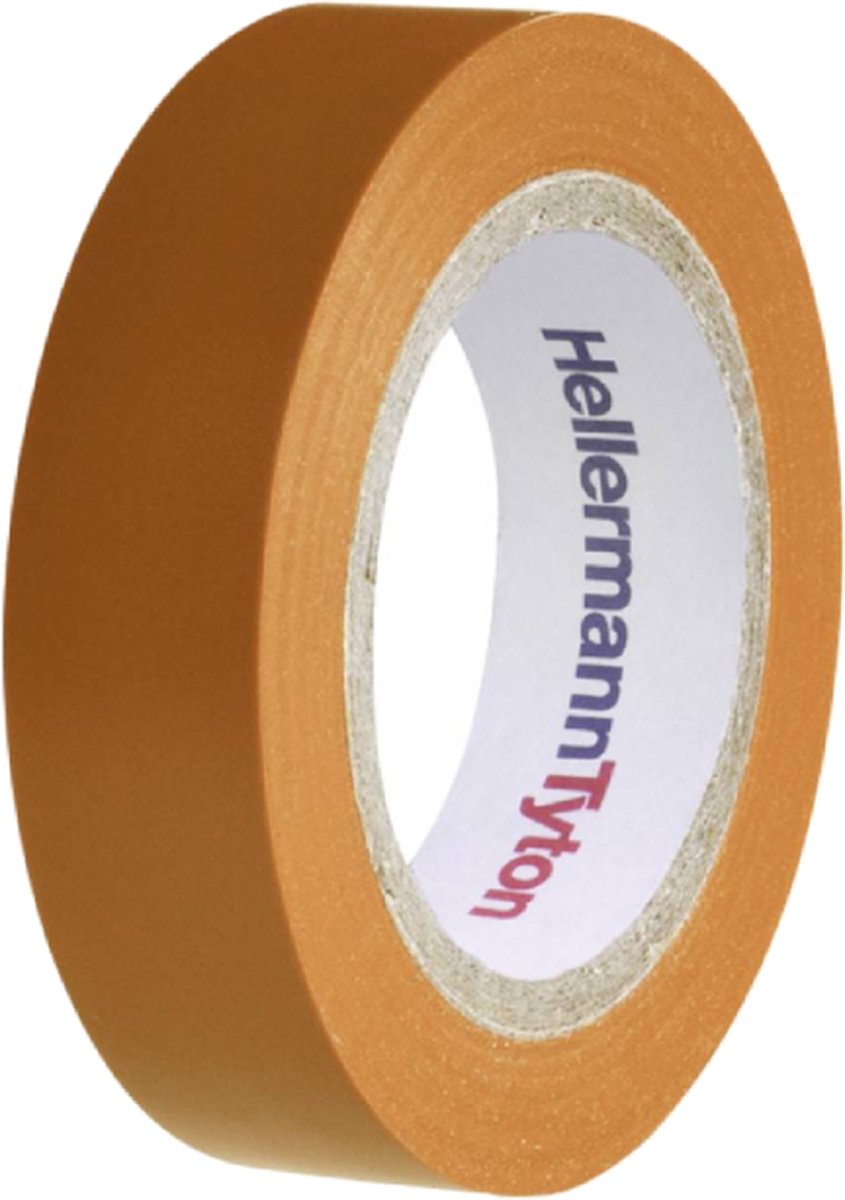 HellermannTyton HelaTape Flex 15 710-00110 Isolatietape HelaTape Flex 15 (l x b) 10 m x 15 mm 10 m - Oranje